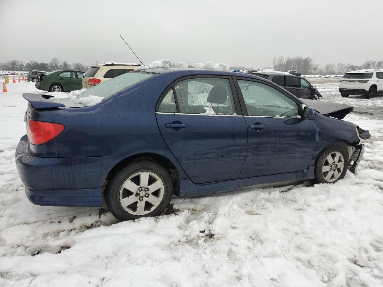 2003 Toyota Corolla VIN 2T1BR32EX3C123758 Copart auction photo, front end / side damage thumbnail 3