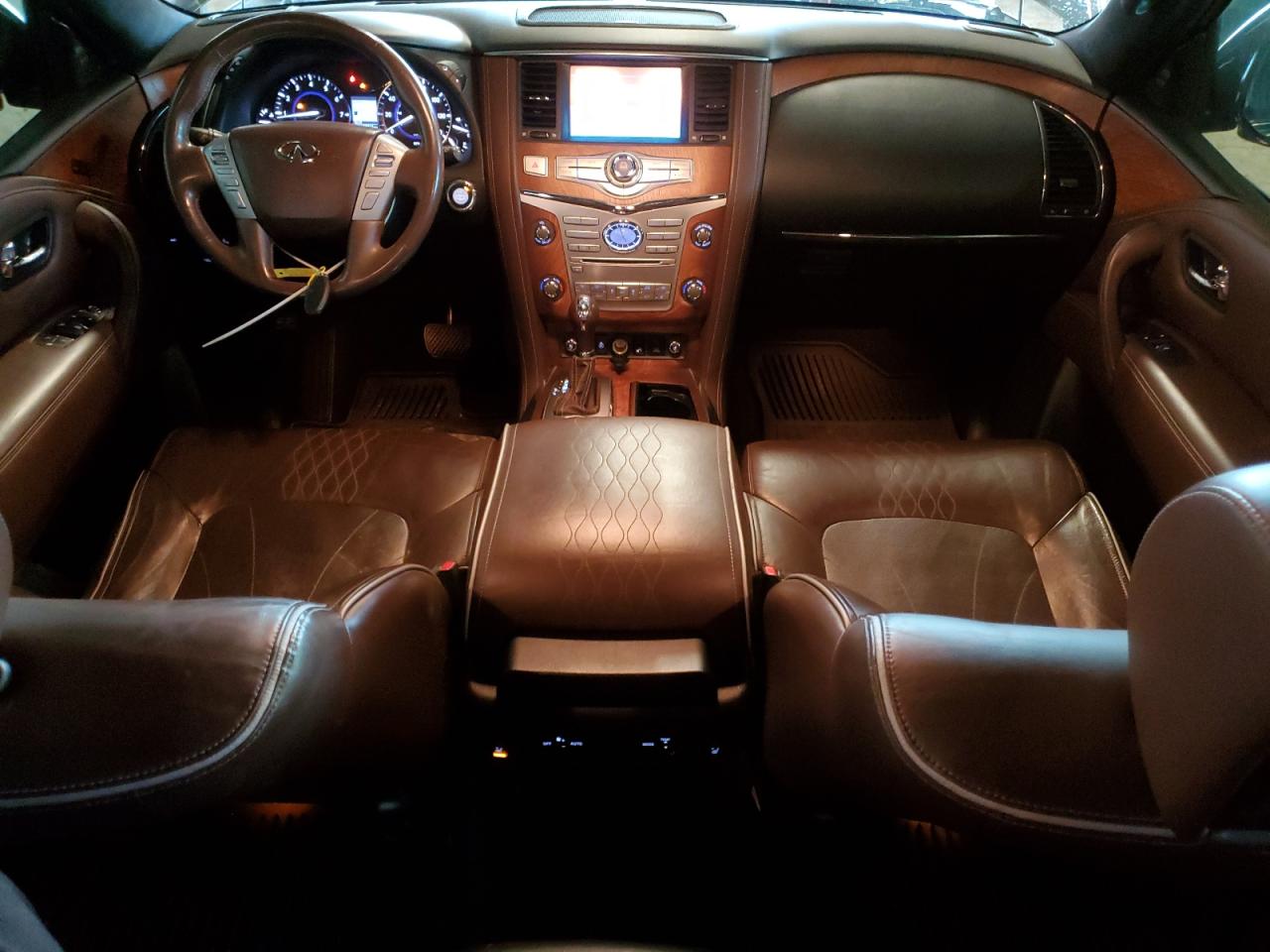 2015 Infiniti QX80 VIN JN8AZ2NE3F9085046 Copart auction photo, front end damage thumbnail 8
