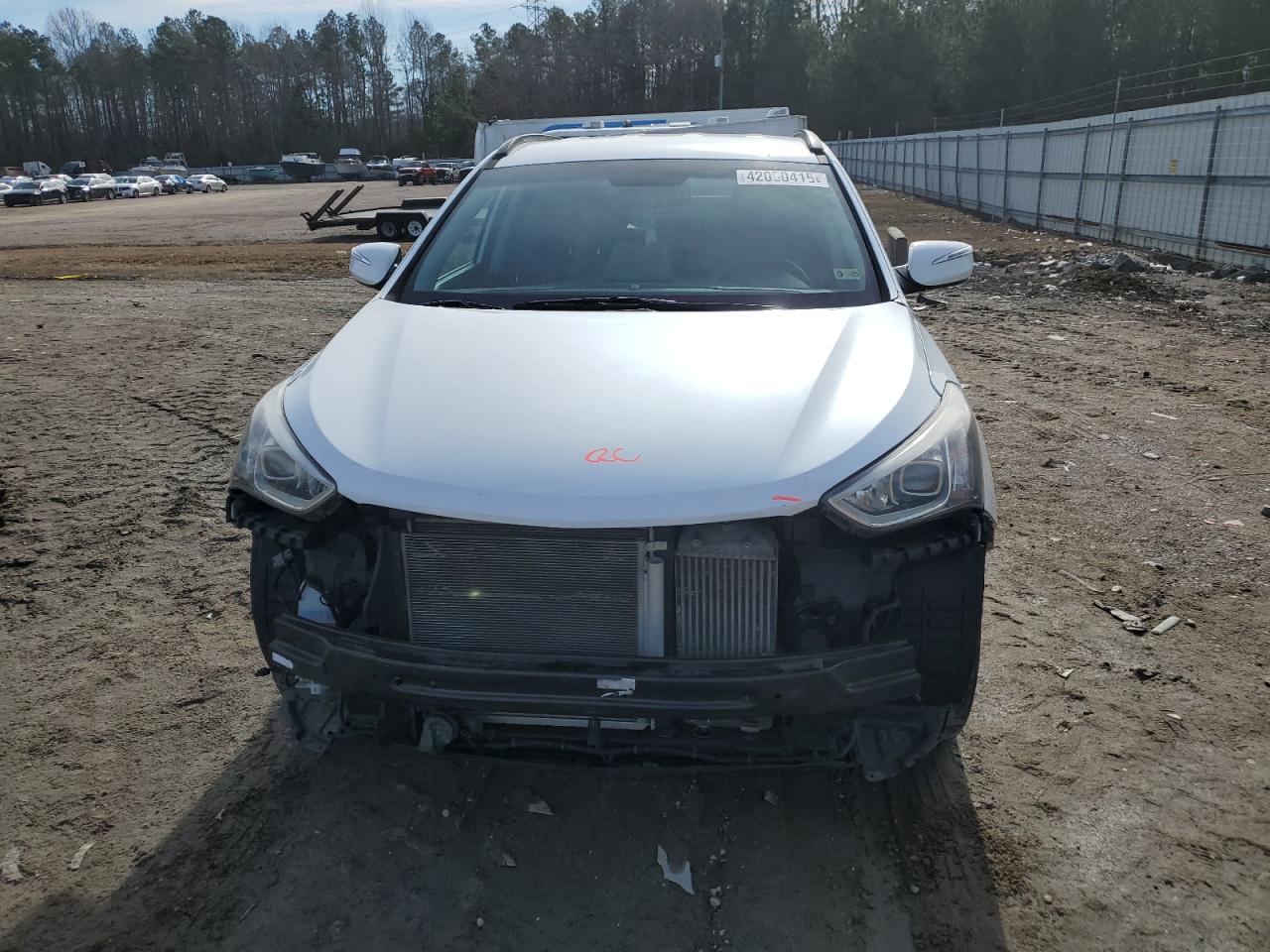 2015 Hyundai Santa Fe VIN 5XYZU3LAXFG278294 Copart auction photo, front end damage thumbnail 5