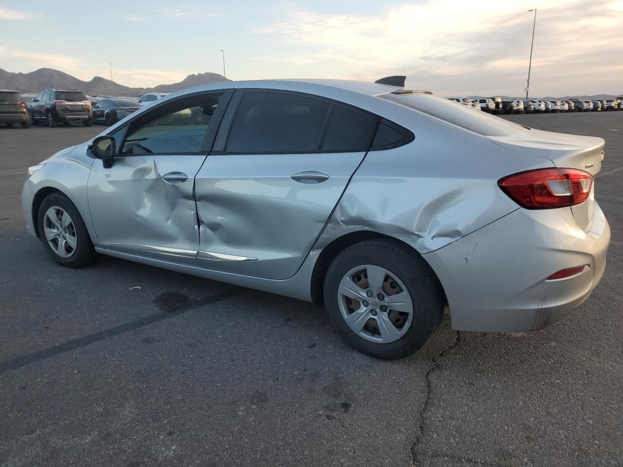 2018 Chevrolet Cruze VIN 1G1BC5SM6J7224758 Copart auction photo, side damage thumbnail 2