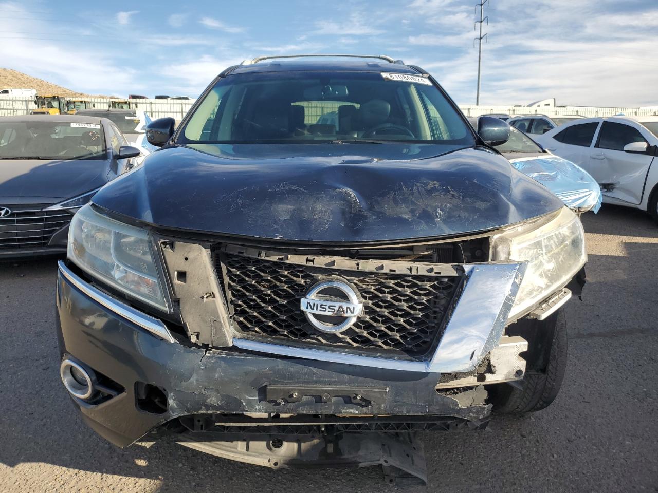2014 Nissan Pathfinder VIN 5N1AR2MM1EC689065 Copart auction photo, front end damage thumbnail 5