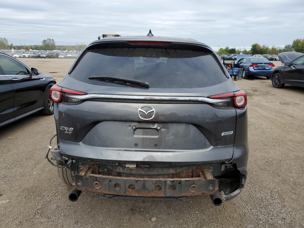 2016 Mazda CX-9 VIN JM3TCBDY9G0104472 Copart auction photo, rear end / side damage thumbnail 6