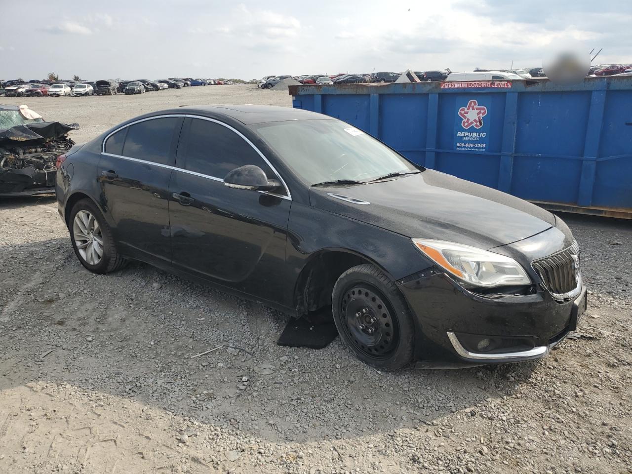 2016 Buick Regal VIN 2G4GK5EX5G9111988 Copart auction photo, front end / side damage thumbnail 4