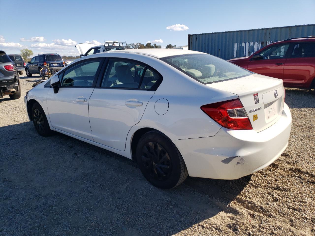 2012 Honda Civic VIN 2HGFB2F55CH601585 Copart auction photo, front end damage thumbnail 2