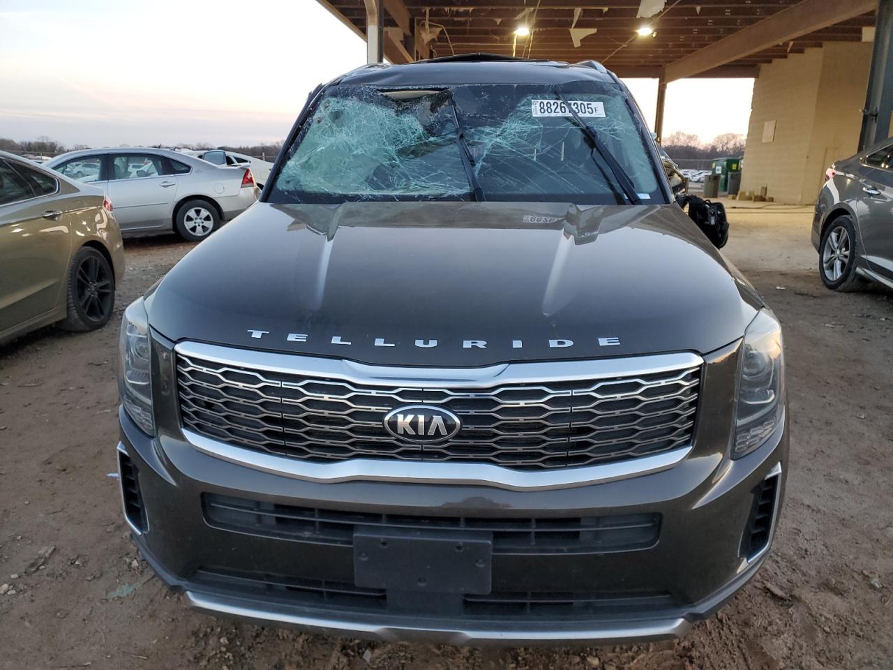 2020 KIA Telluride VIN 5XYP34HC0LG016192 Copart auction photo, side / top/roof damage thumbnail 5