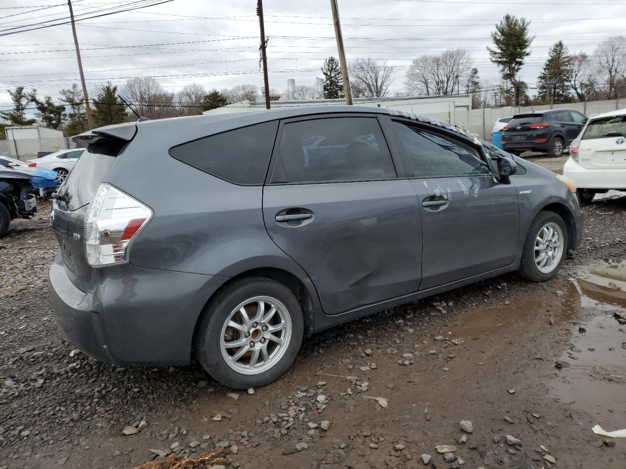 2012 Toyota Prius VIN JTDZN3EU1C3030407 Copart auction photo, side damage thumbnail 3