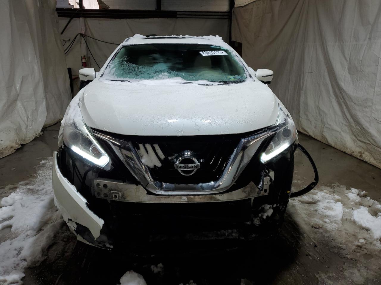 2018 Nissan Murano VIN 5N1AZ2MH2JN165585 Copart auction photo, front end / side damage thumbnail 5