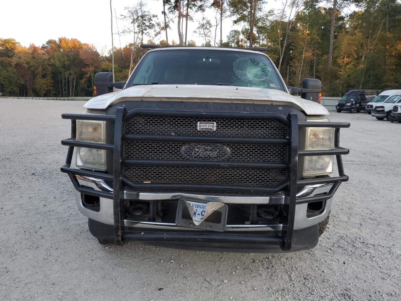 2012 Ford F250 VIN 1FT7W2BT3CED16399 Copart auction photo, top/roof damage thumbnail 5