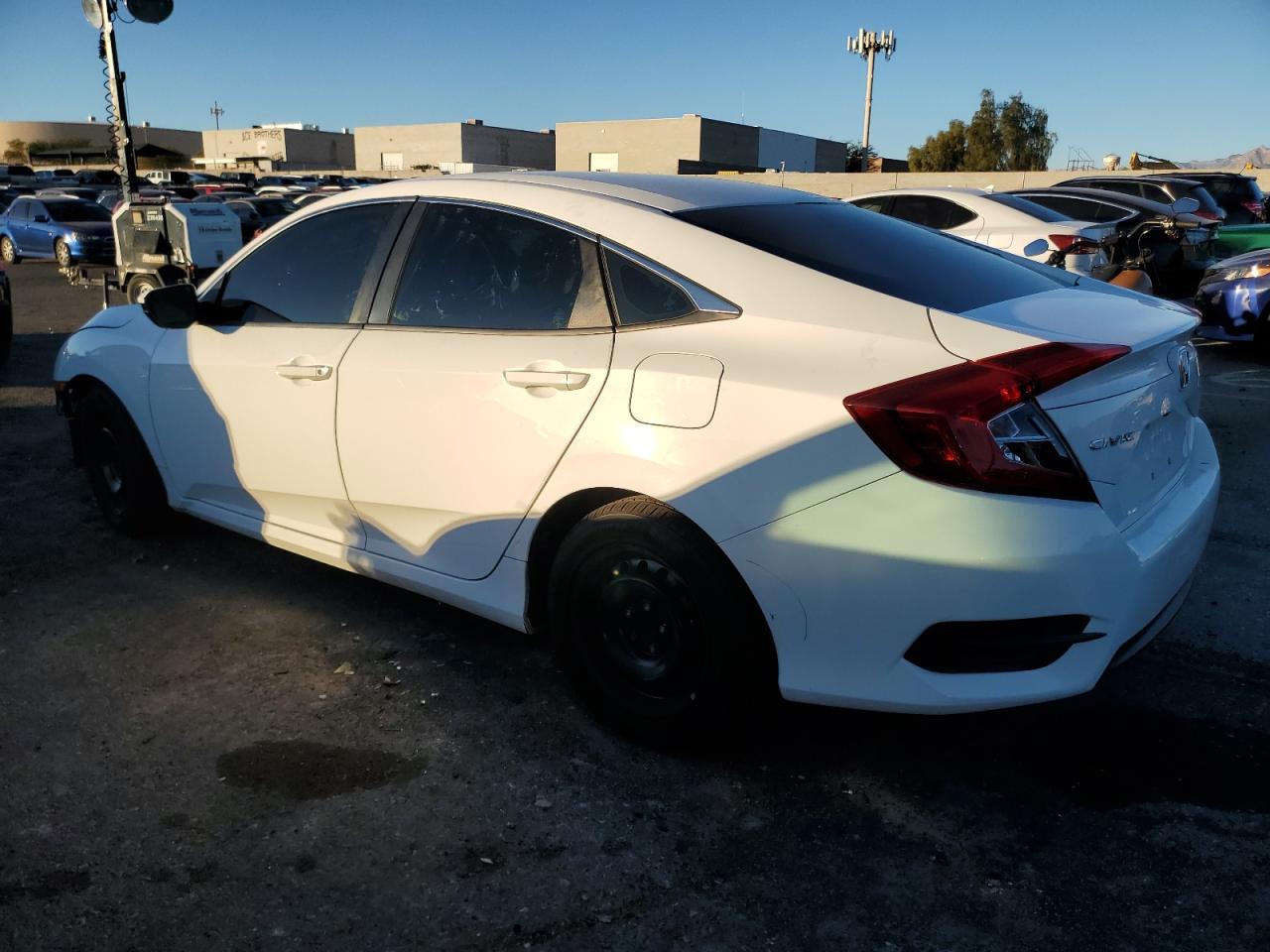 2016 Honda Civic VIN 2HGFC2F5XGH508015 Copart auction photo, front end / side damage thumbnail 2