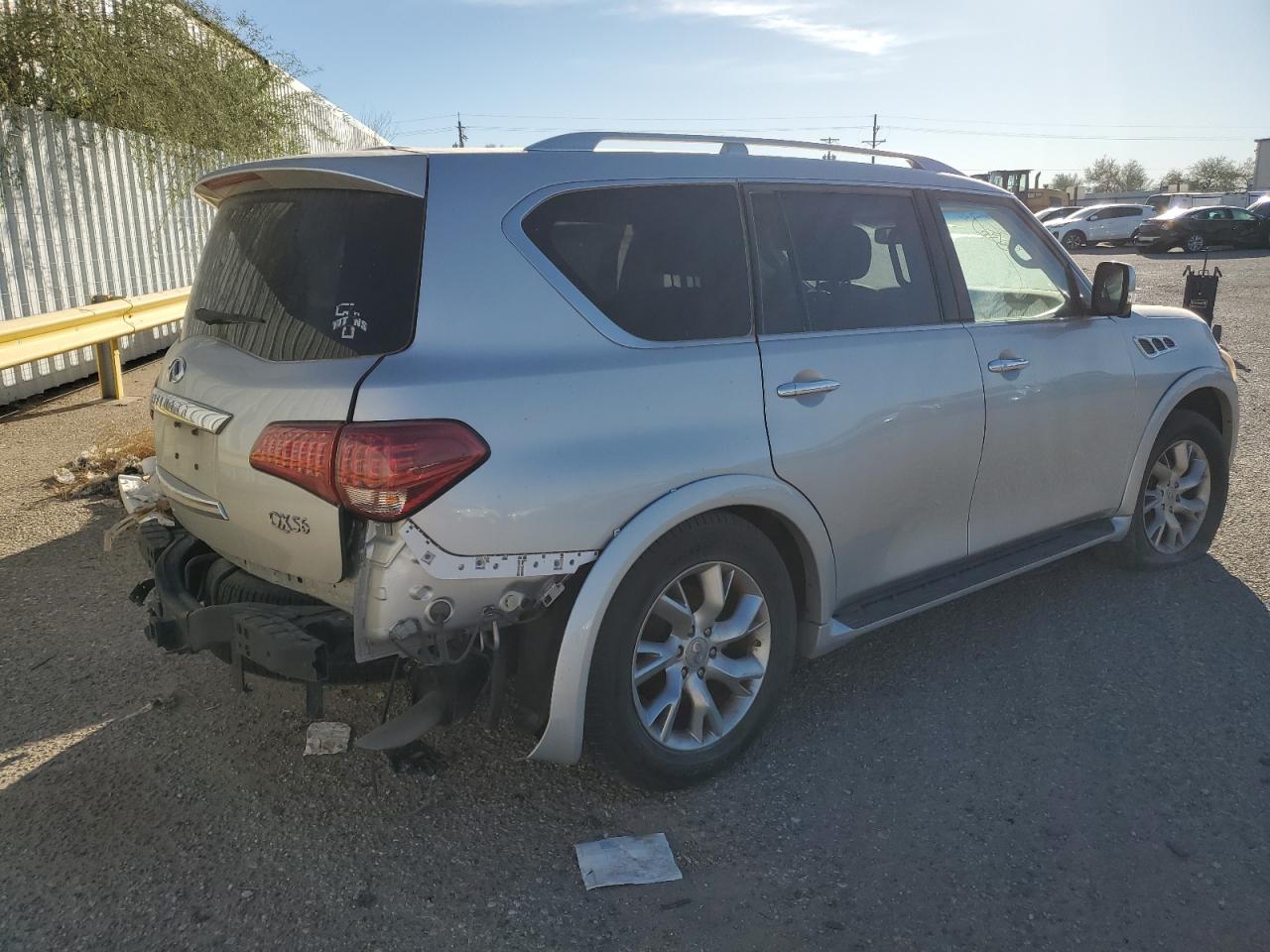 2012 Infiniti QX56 VIN JN8AZ2NF5C9519357 Copart auction photo, side / undercarriage damage thumbnail 3
