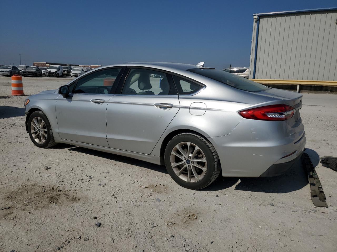 2019 Ford Fusion VIN 3FA6P0HD6KR275023 Copart auction photo, side / front end damage thumbnail 2