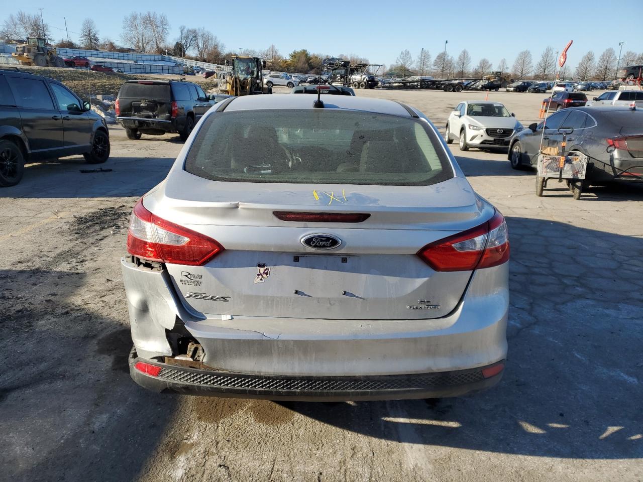 2014 Ford Focus VIN 1FADP3F22EL272309 Copart auction photo, front end / side damage thumbnail 6