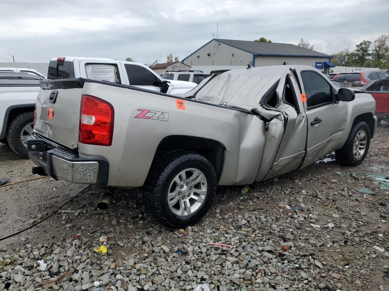 2008 Chevrolet Silverado VIN 2GCEK19J781337461 Copart auction photo, top/roof damage thumbnail 3