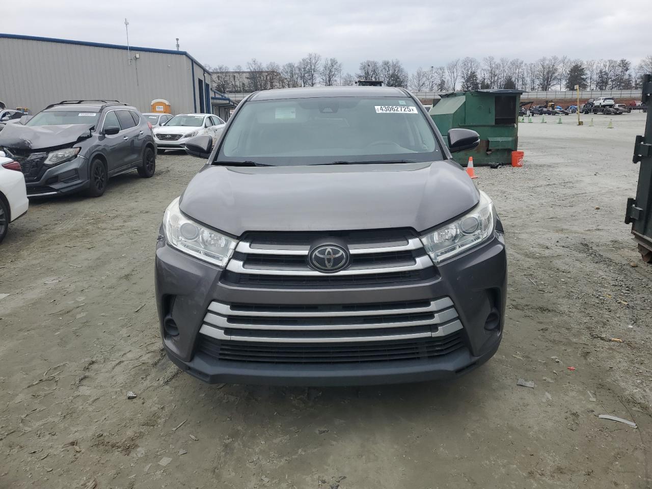 2018 Toyota Highlander VIN 5TDZARFH7JS039091 Copart auction photo, rear end damage thumbnail 5