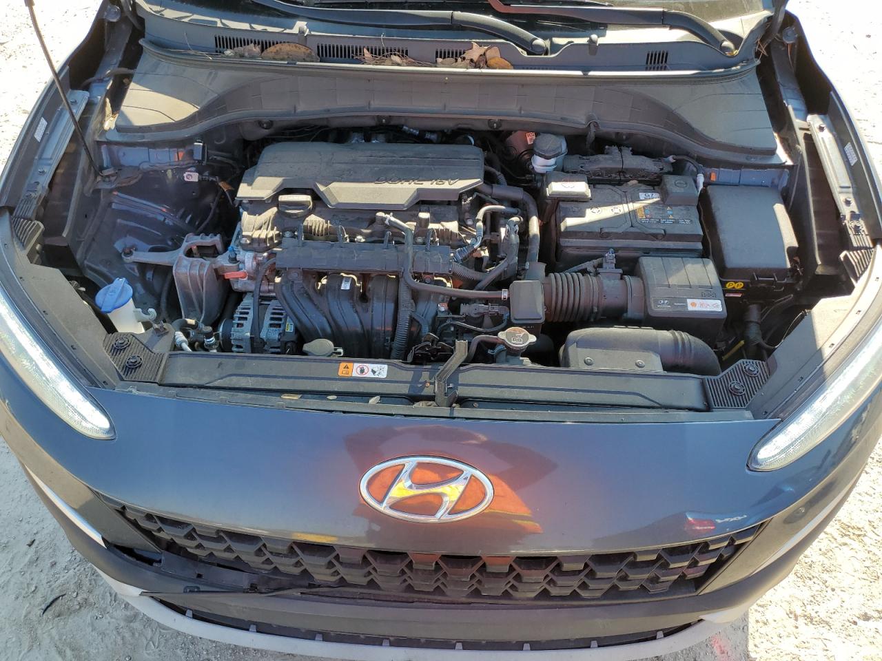 2022 Hyundai Kona VIN KM8K62AB0NU911024 Copart auction photo, rear end damage thumbnail 14