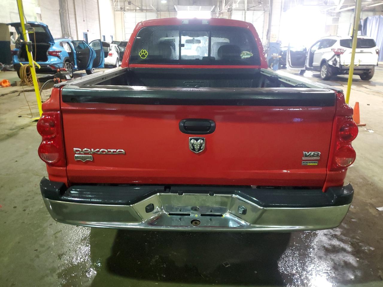 2008 Dodge Dakota VIN 1D7HW58N78S637195 Copart auction photo, rear end damage thumbnail 6