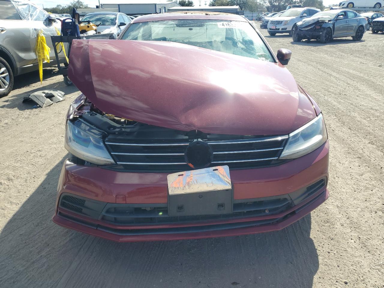 2017 Volkswagen Jetta VIN 3VW2B7AJXHM379937 Copart auction photo, burn damage thumbnail 5