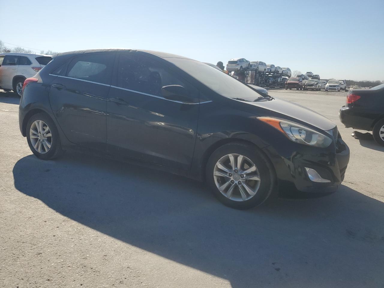 2013 Hyundai Elantra VIN KMHD35LE5DU152735 Copart auction photo, side / front end damage thumbnail 4
