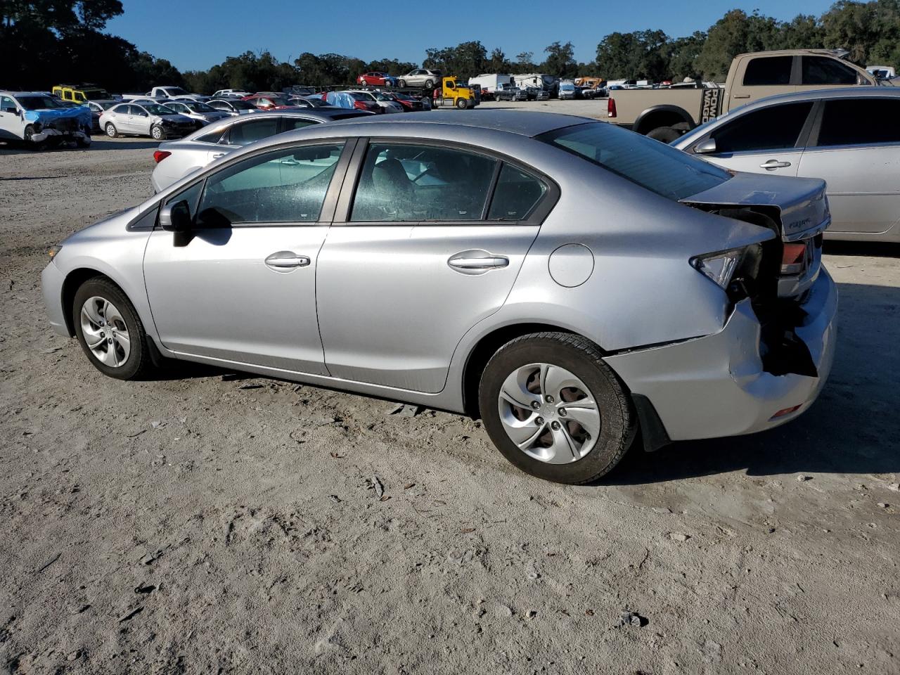 2014 Honda Civic VIN 19XFB2F51EE026060 Copart auction photo, rear end damage thumbnail 2