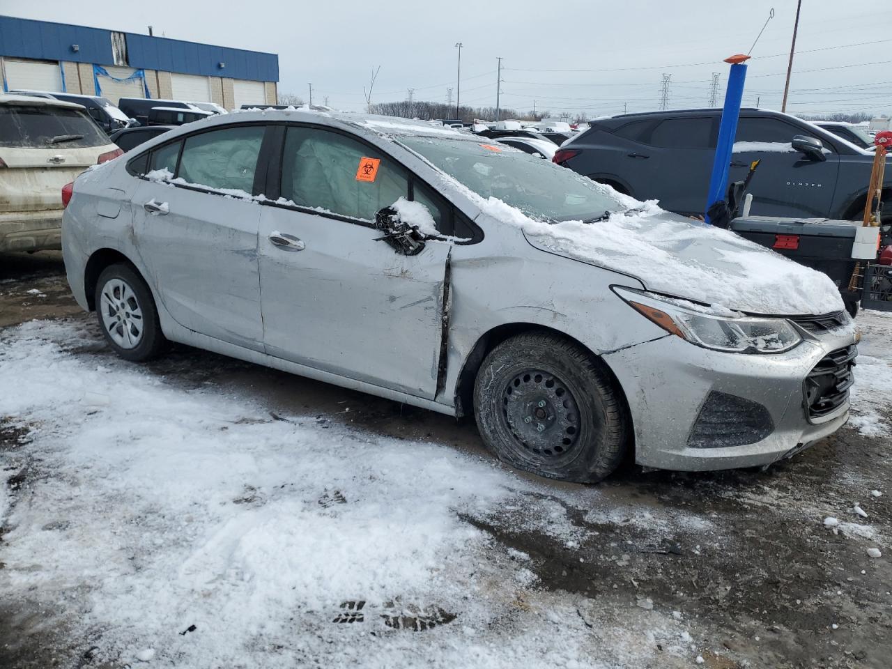2019 Chevrolet Cruze VIN 1G1BC5SM5K7148094 Copart auction photo, all over damage thumbnail 4