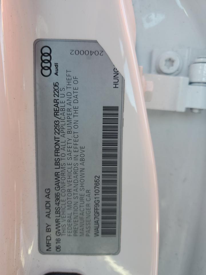 2016 Audi A3 VIN WAUA7GFF9G1107652 Copart auction photo, front end damage thumbnail 12