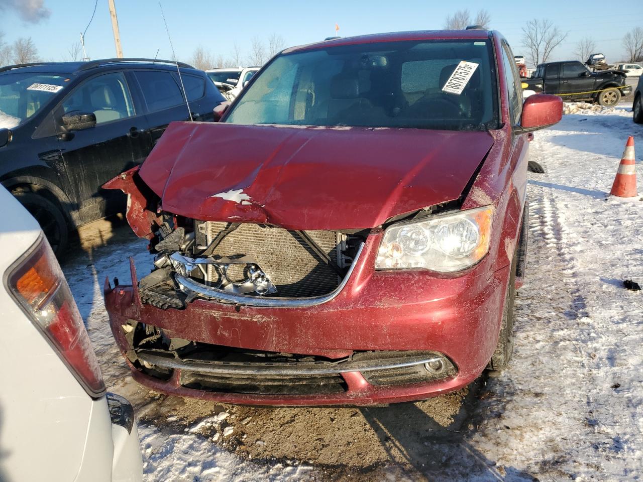 2012 Chrysler Town & Country VIN 2C4RC1BG3CR189090 Copart auction photo, front end damage thumbnail 5