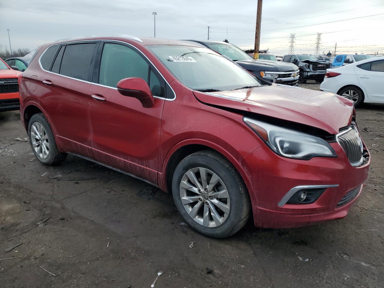 2018 Buick Envision VIN LRBFX1SA3JD006952 Copart auction photo, front end damage thumbnail 4