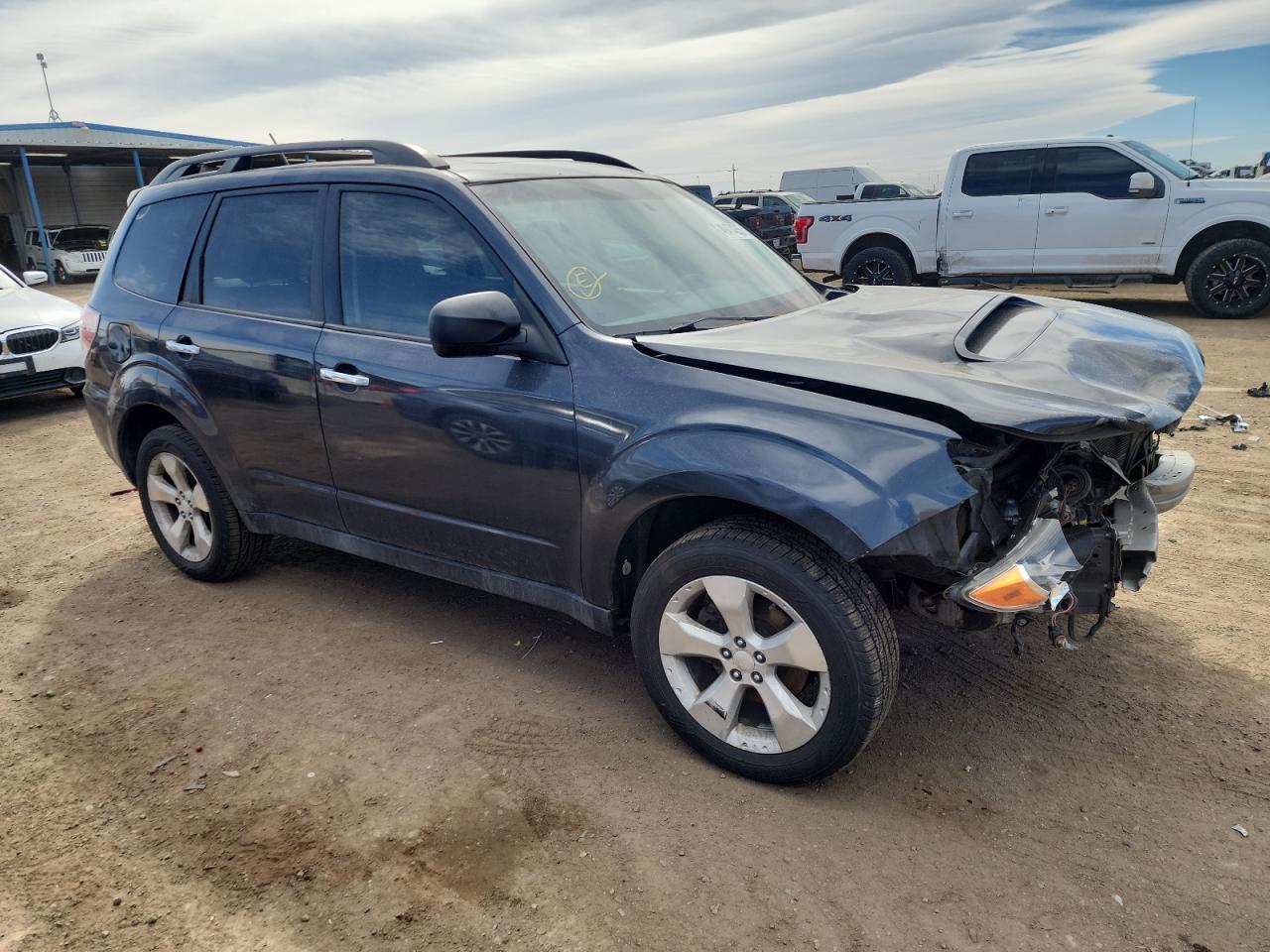2010 Subaru Forester VIN JF2SH6FC5AH726236 Copart auction photo, front end damage thumbnail 4