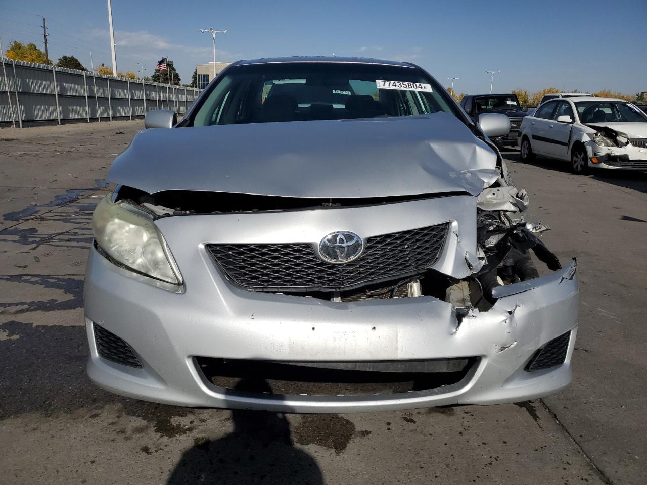 2009 Toyota Corolla VIN 1NXBU40E29Z123753 Copart auction photo, front end / side damage thumbnail 5