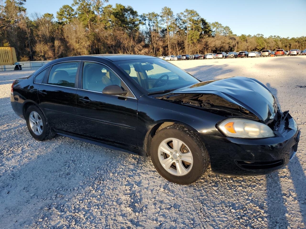 2013 Chevrolet Impala VIN 2G1WF5E33D1104493 Copart auction photo, front end / side damage thumbnail 4