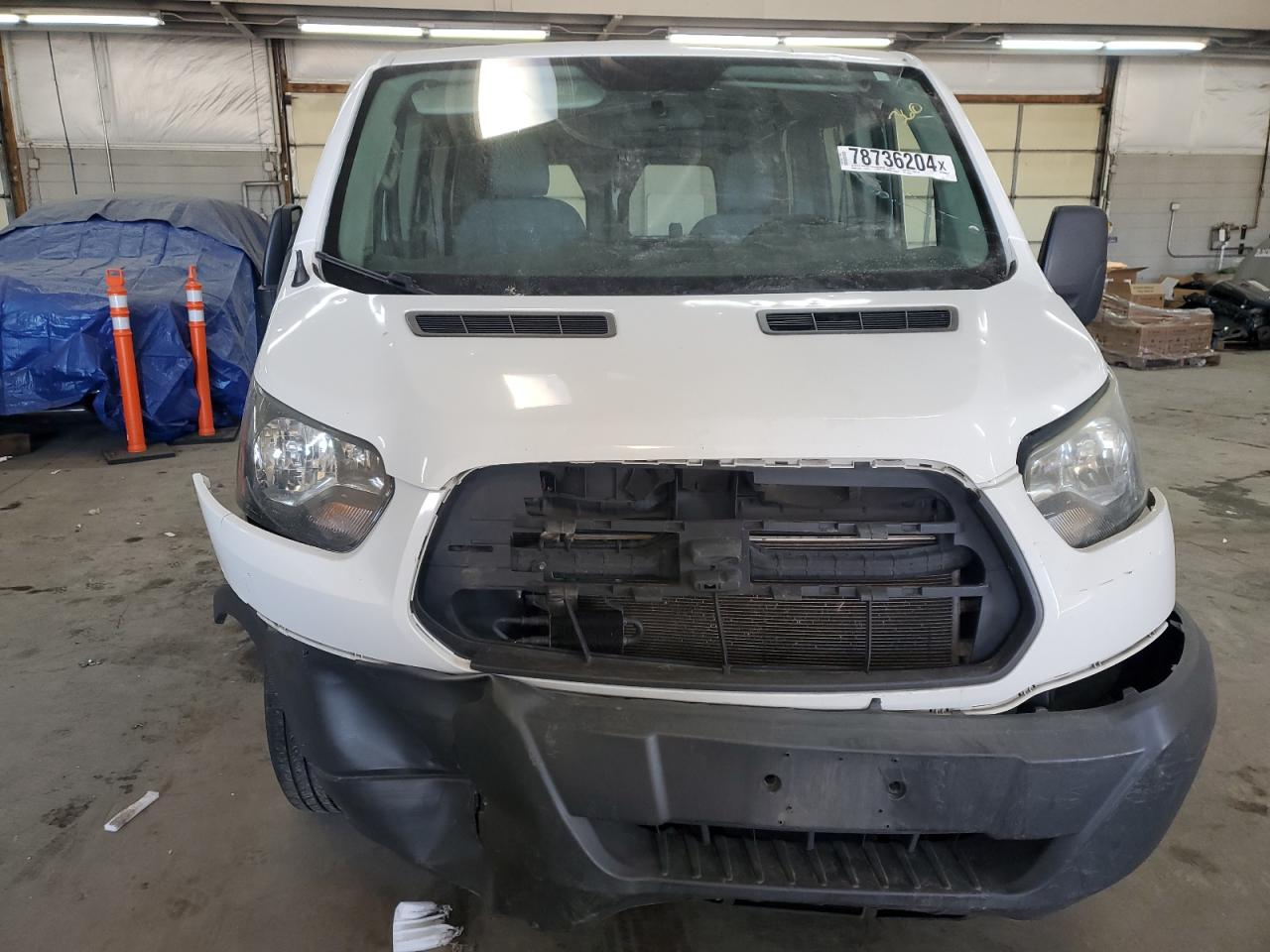 2015 Ford Transit VIN 1FTYR1ZM4FKA99942 Copart auction photo, front end / hail damage thumbnail 5