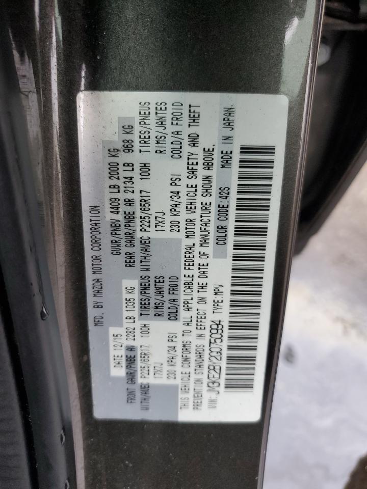 2016 Mazda CX-5 VIN JM3KE2BY2G0750994 Copart auction photo, all over damage thumbnail 15