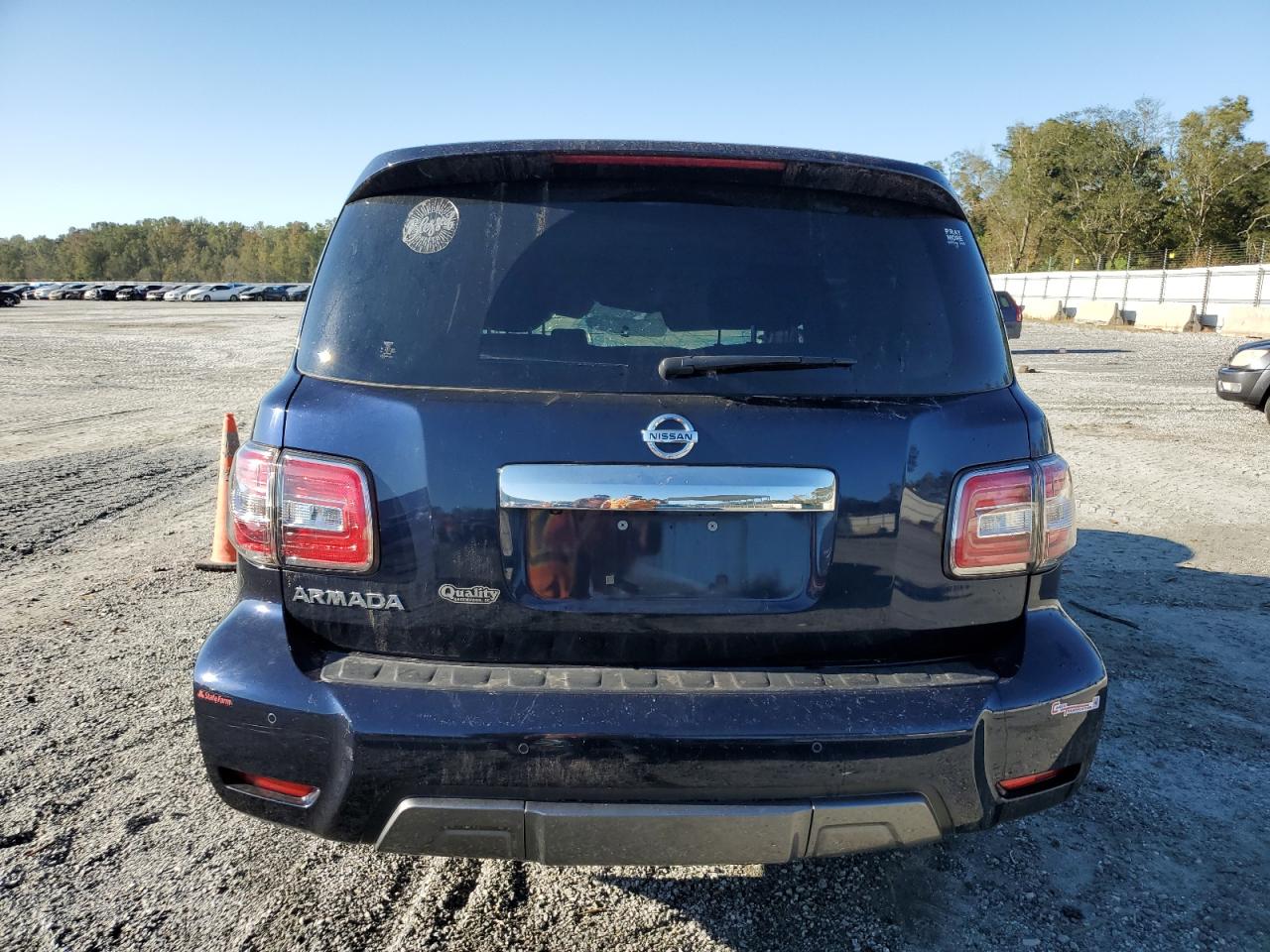 2020 Nissan Armada VIN JN8AY2ND1L9106059 Copart auction photo, top/roof damage thumbnail 6