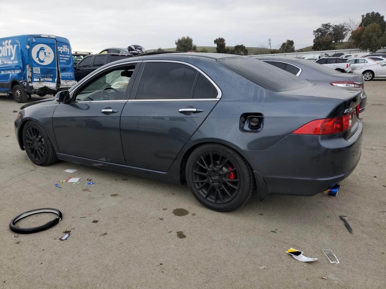 2004 Acura TSX VIN JH4CL96994C019356 Copart auction photo, front end / side damage thumbnail 2