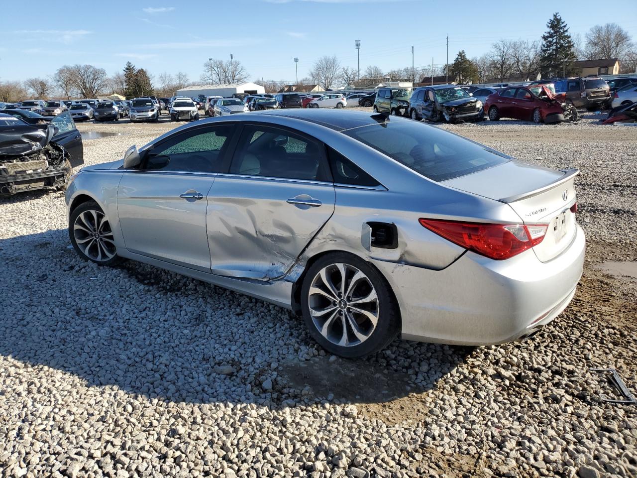 2013 Hyundai Sonata VIN 5NPEC4AB9DH578420 Copart auction photo, side damage thumbnail 2