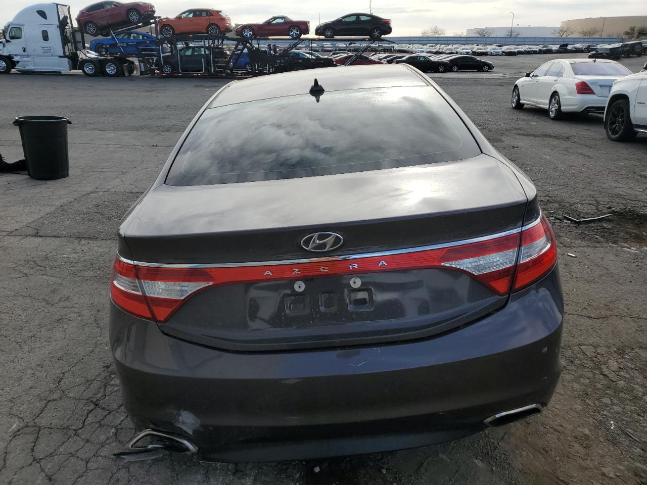 2016 Hyundai Azera VIN KMHFG4JG1GA506008 Copart auction photo, front end / side damage thumbnail 6