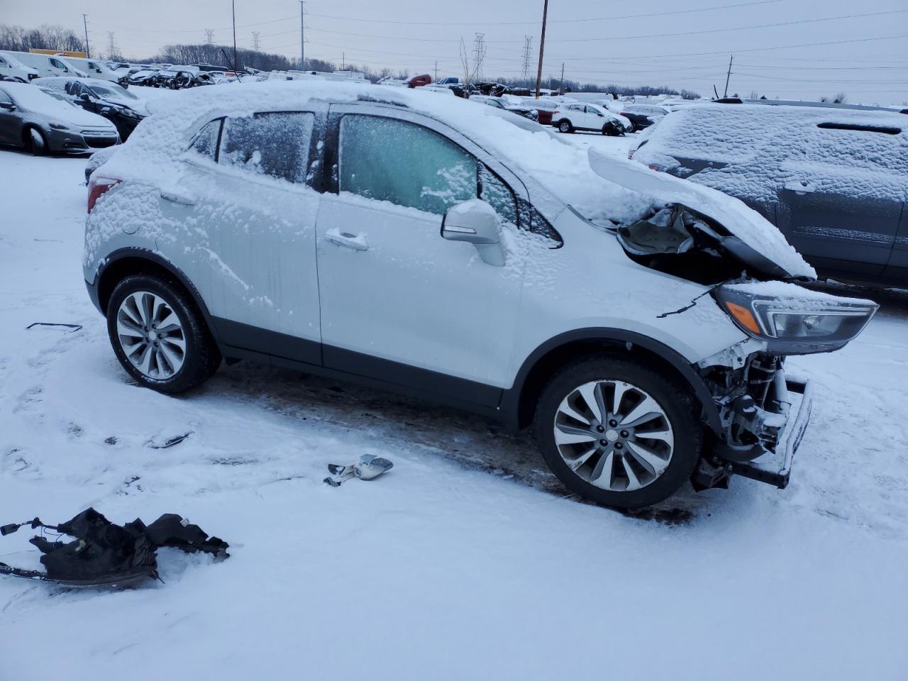 2019 Buick Encore VIN KL4CJASB4KB952046 Copart auction photo, front end damage thumbnail 4
