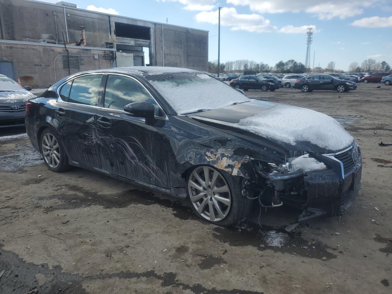 2013 Lexus GS VIN JTHBS1BL7D5002089 Copart auction photo, side / front end damage thumbnail 4
