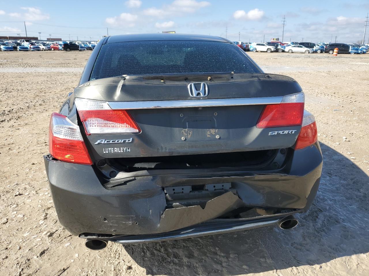 2014 Honda Accord VIN 1HGCR2F54EA223890 Copart auction photo, front end / rear end damage thumbnail 6
