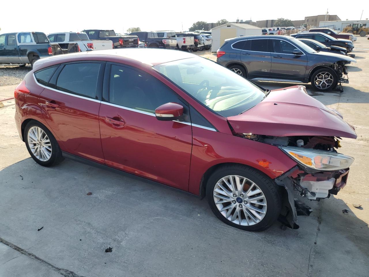 2015 Ford Focus VIN 1FADP3N26FL278181 Copart auction photo, front end damage thumbnail 4