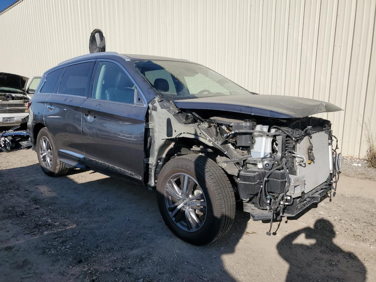 2020 Infiniti QX60 VIN 5N1DL0MNXLC544955 Copart auction photo, front end damage thumbnail 4