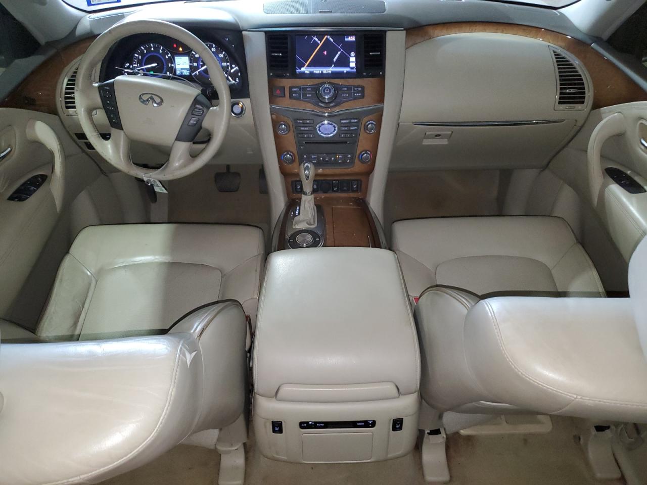 2013 Infiniti QX56 VIN JN8AZ2NF1D9530213 Copart auction photo, rear end / minor dent/scratches damage thumbnail 8