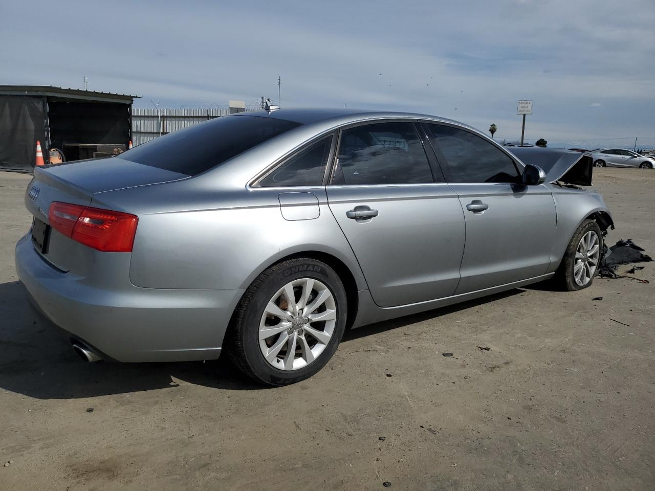 2014 Audi A6 VIN WAUCFAFC1EN093590 Copart auction photo, front end damage thumbnail 3