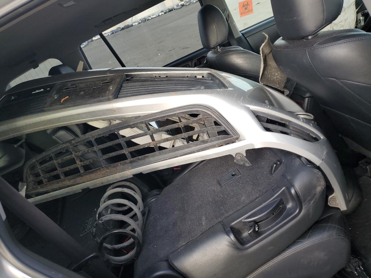 2011 Toyota Highlander VIN JTEDC3EHXB2001572 Copart auction photo, front end / side damage thumbnail 13