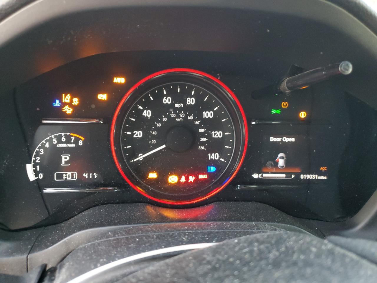 2020 Honda HR-V VIN 3CZRU6H52LM704579 Copart auction photo, front end / side damage thumbnail 9