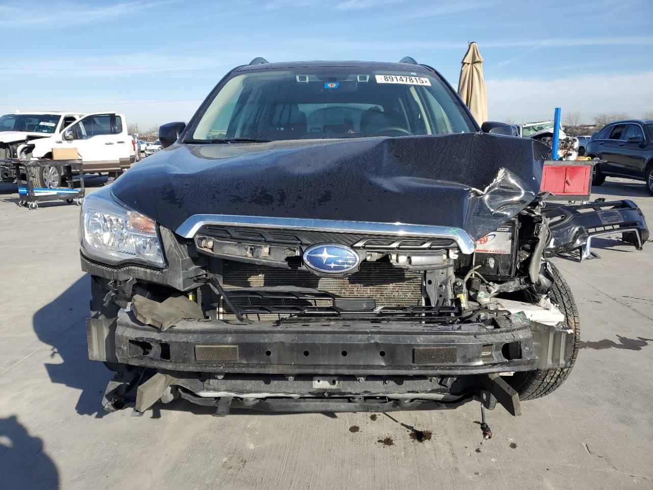 2018 Subaru Forester VIN JF2SJAGC7JH605309 Copart auction photo, front end damage thumbnail 5