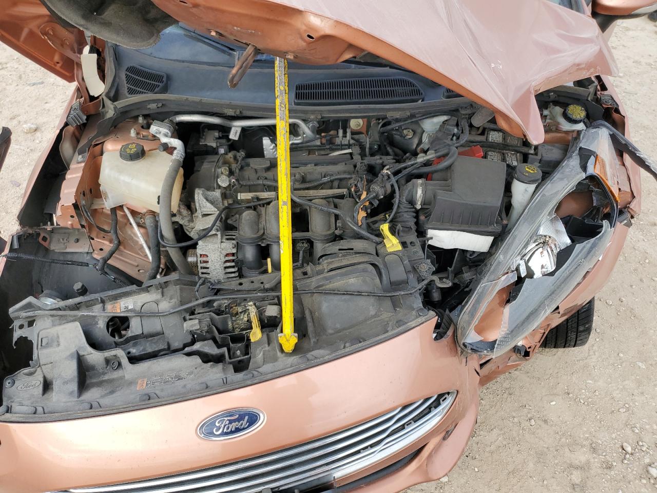 2017 Ford Fiesta VIN 3FADP4EJ2HM163527 Copart auction photo, front end damage thumbnail 12