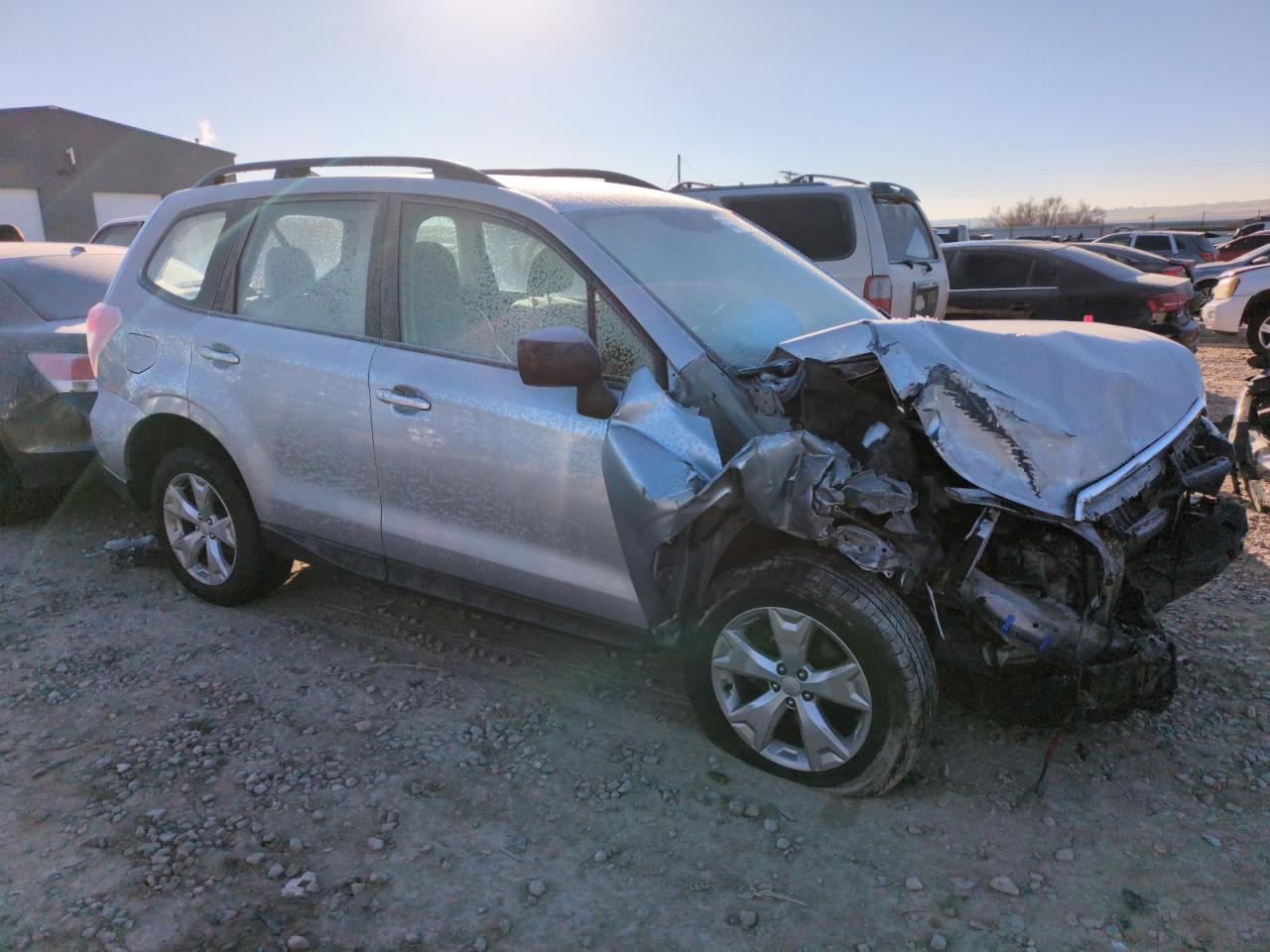 2016 Subaru Forester VIN JF2SJABC8GH512802 Copart auction photo, front end damage thumbnail 4