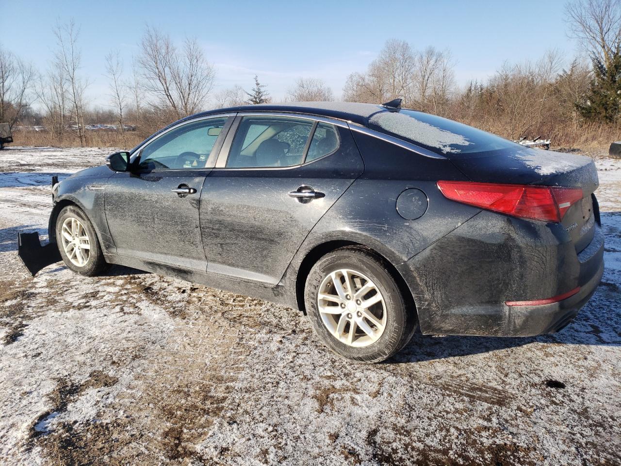 2013 KIA Optima VIN KNAGM4A77D5301103 Copart auction photo, front end / undercarriage damage thumbnail 2