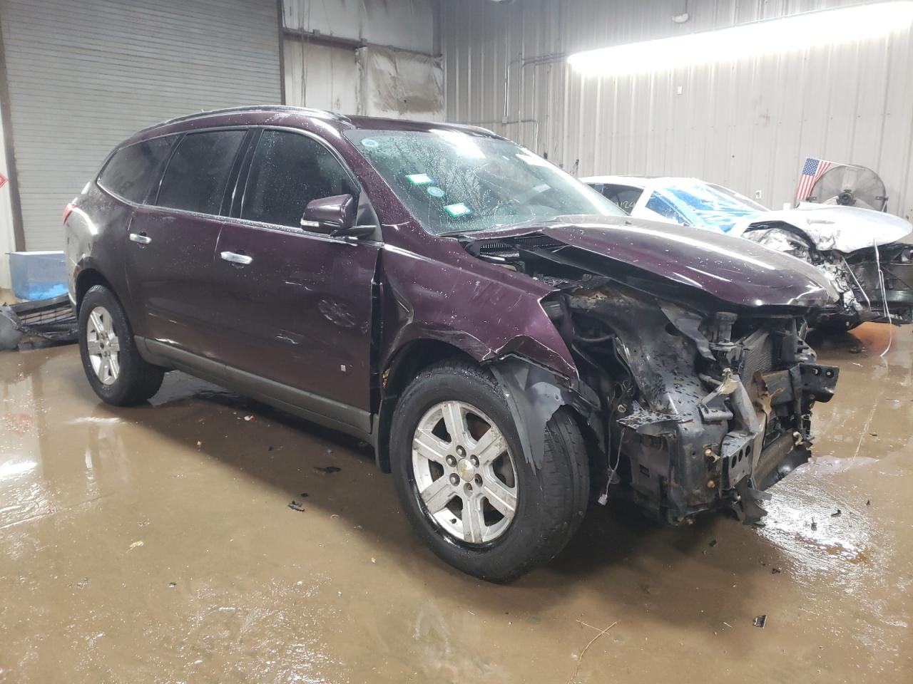 2010 Chevrolet Traverse VIN 1GNLRFED6AS144750 Copart auction photo, front end damage thumbnail 4